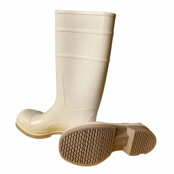 Paclantic 16-Inch Tall White Rubber Work Boots 1