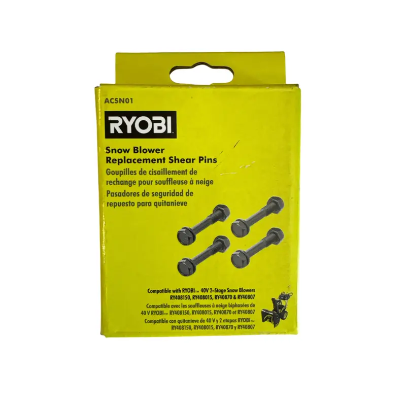 Replacement Shear Bolts For Ryobi Two-Stage Snow Blowers 1