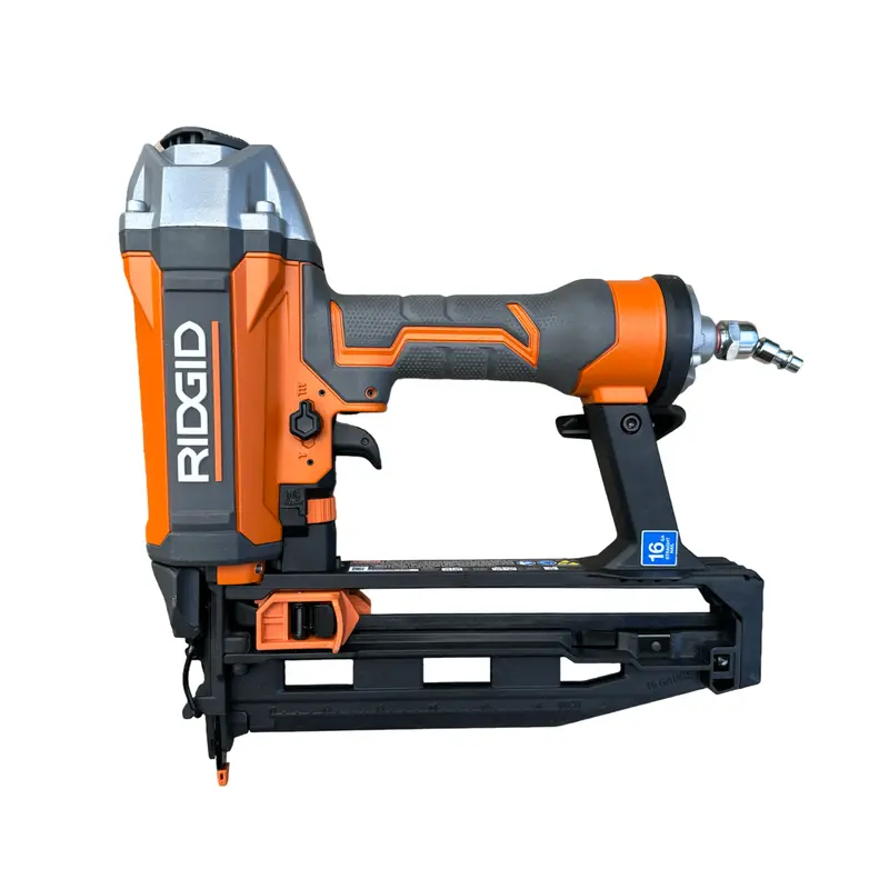 Ridgid 16-Gauge Pneumatic Straight Finish Nailer – 2-1/2-Inch Capacity, Clean Drive Tech (Factory Reconditioned) 1