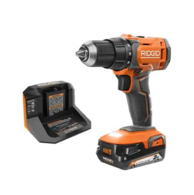 Ridgid 18V Cordless Drill/Driver Kit – Features 2.0 Ah Battery & Charger (Factory Refurbished) 1