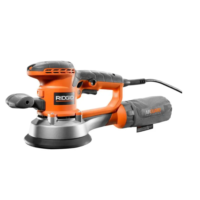 Ridgid 4-Amp 6-Inch Variable-Speed Dual Random Orbital Sander With Airguard Dust Control 1