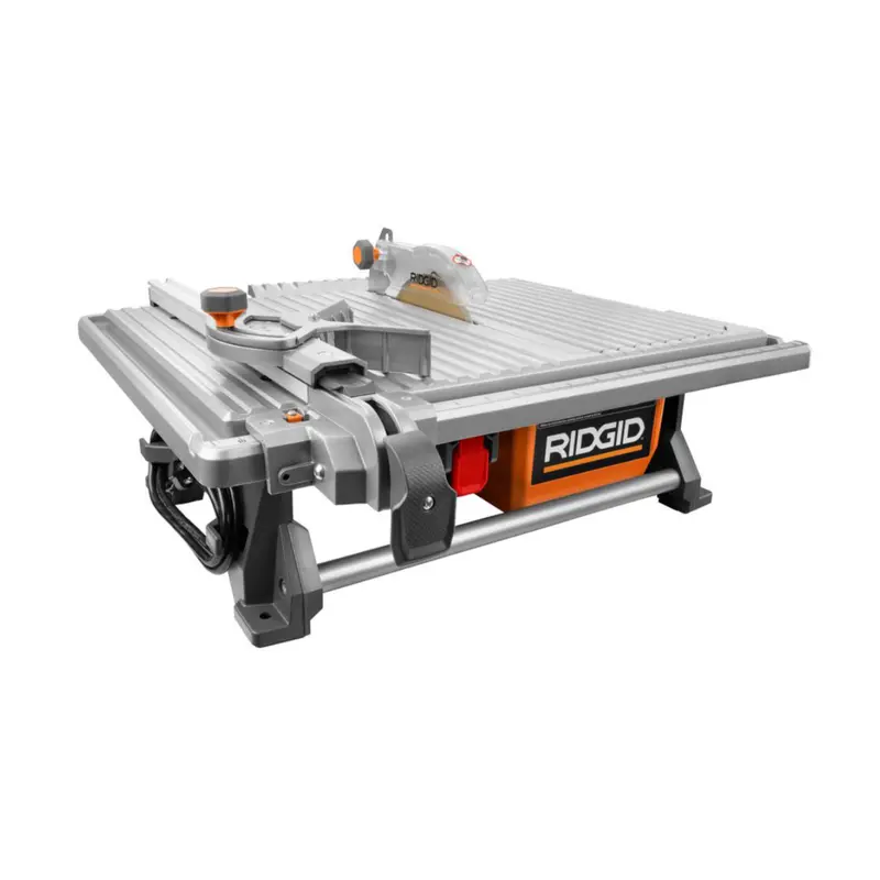 Ridgid 6.5A 7" Corded Wet Tile Saw – Benchtop Design 1