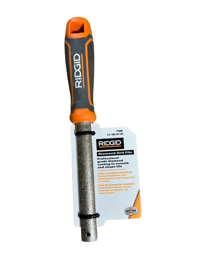 Ridgid Diamond-Grit Tile File For Smoothing & Shaping Ceramic Surfaces 1