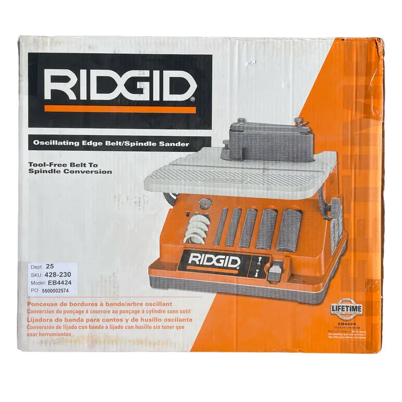 Ridgid Oscillating Edge Belt And Spindle Sander – Dual-Function Power Sander 1