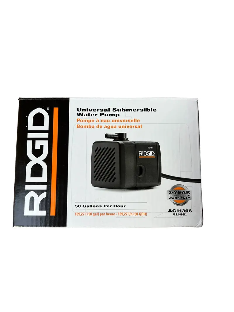 Ridgid Submersible Water Pump Designed For Ridgid Tile Saw Cooling Systems 1