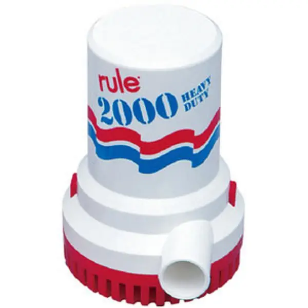 Rule 12V Universal Interface (Ui) Bilge Pump – 2000 Gph High-Flow Model 1