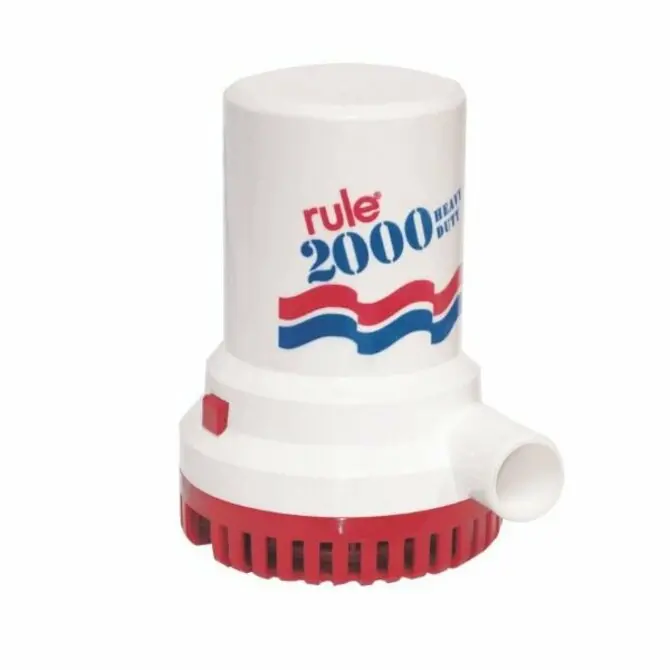Rule 2000 Gph 24V Electric Bilge Pump – Reliable Boat Drainage 1