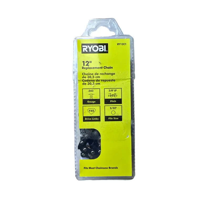 Ryobi 12" Chainsaw Chain – 0.043" Gauge, 45 Links (Single-Pack) 1