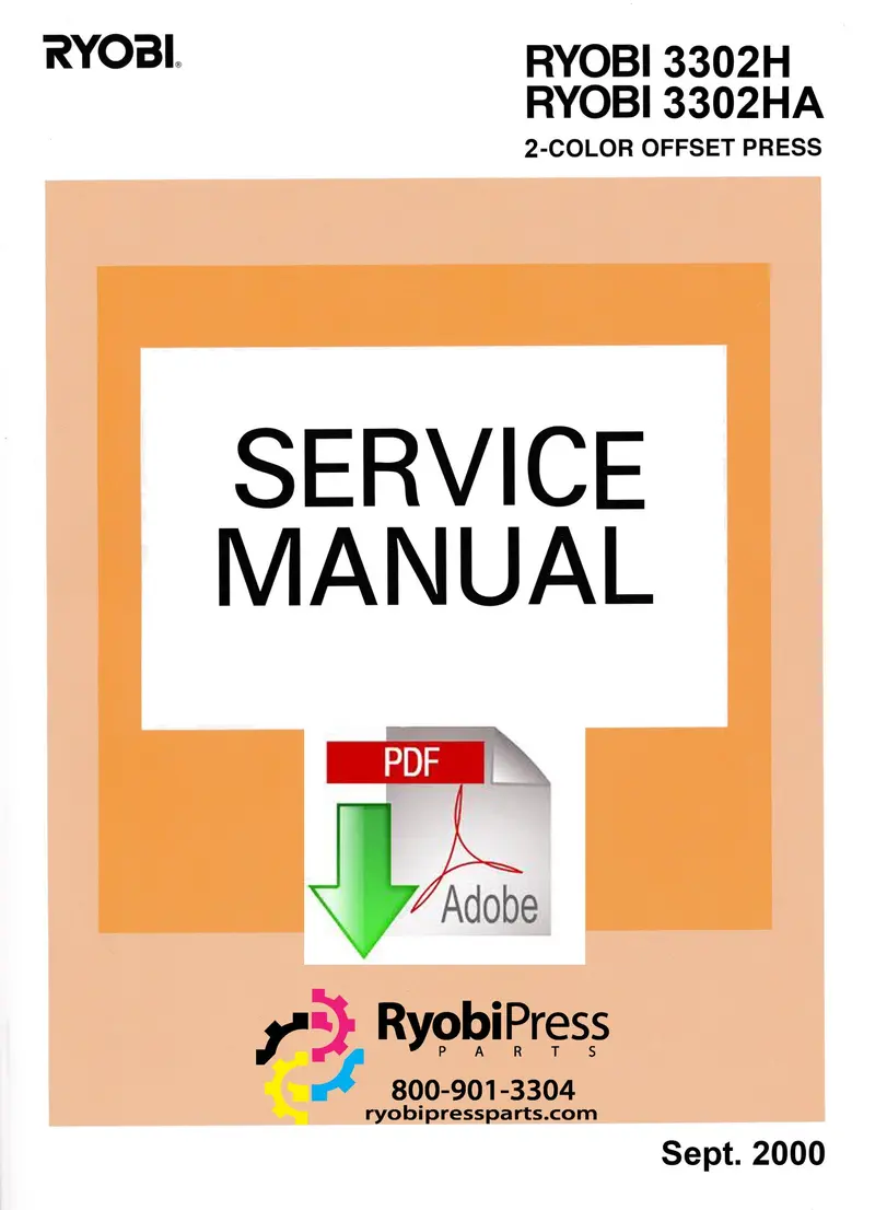 Ryobi 3302H & 3302Ha Service Manual – Digital Pdf 1