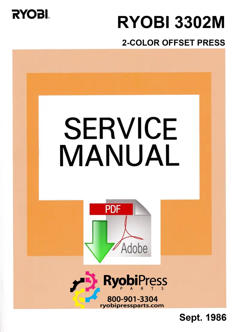 Ryobi 3302M Service And Repair Manual – Pdf 1