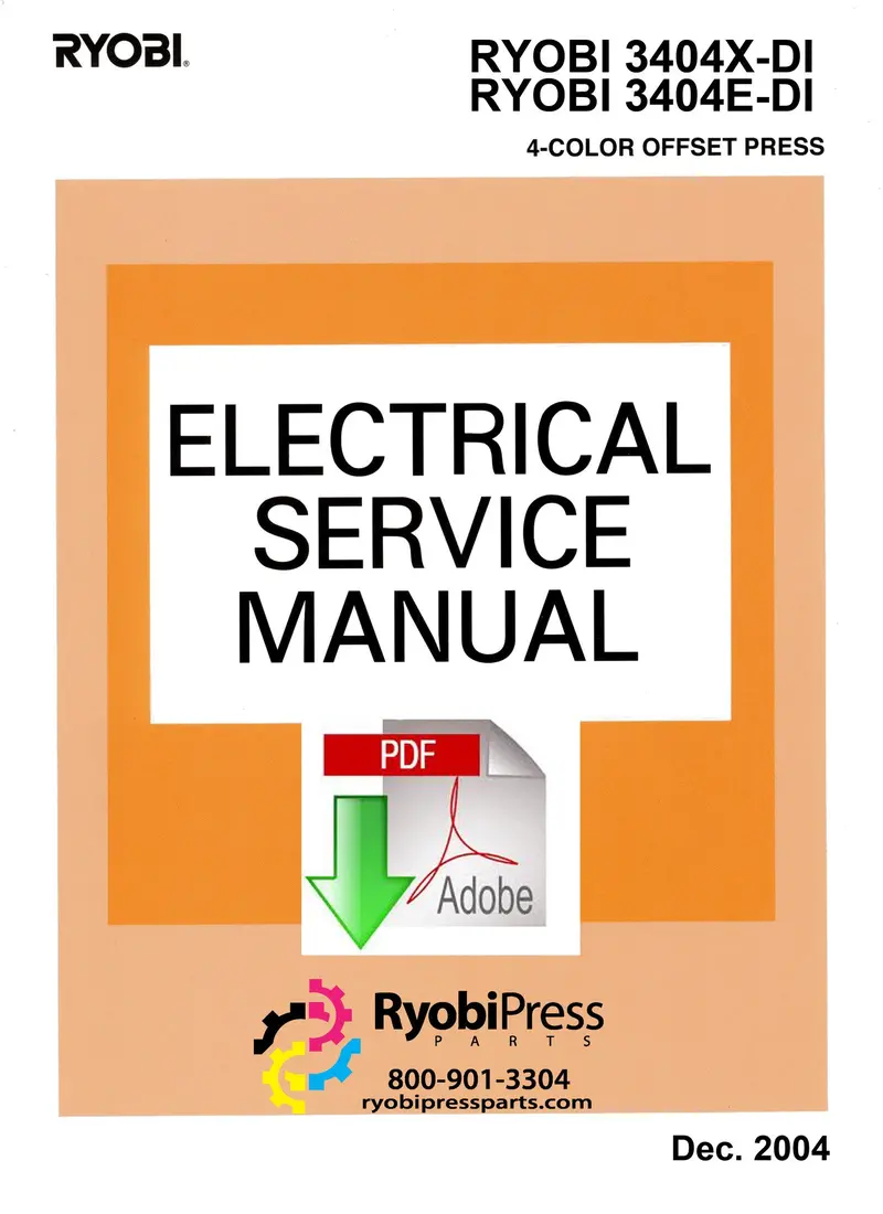 Ryobi 3404X-Di & 3404E-Di Electrical Service Manual (Pdf) 1