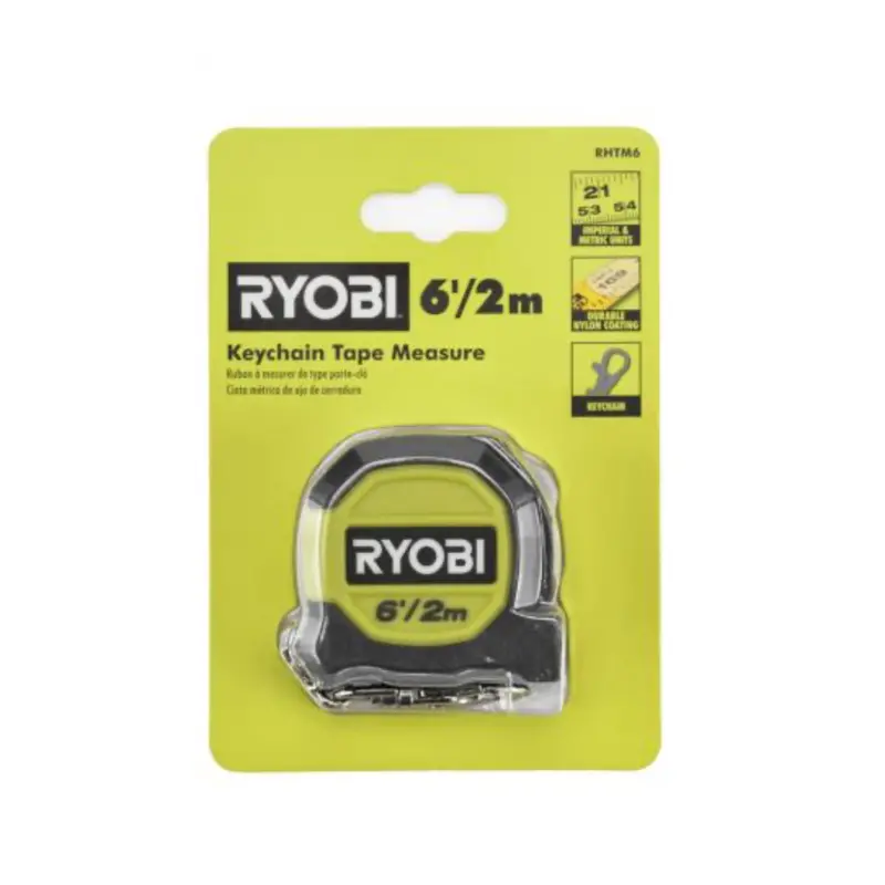 Ryobi 6-Foot Keychain Tape Measure – Compact & Convenient 1