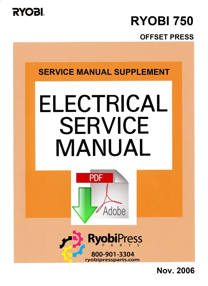 Ryobi 750 Series Electrical Service Supplement – Pdf 1