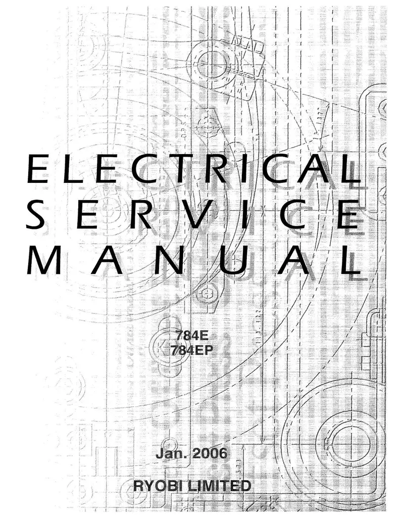 Ryobi 784E To 784Ep Electrical Service Guide – Pdf 1