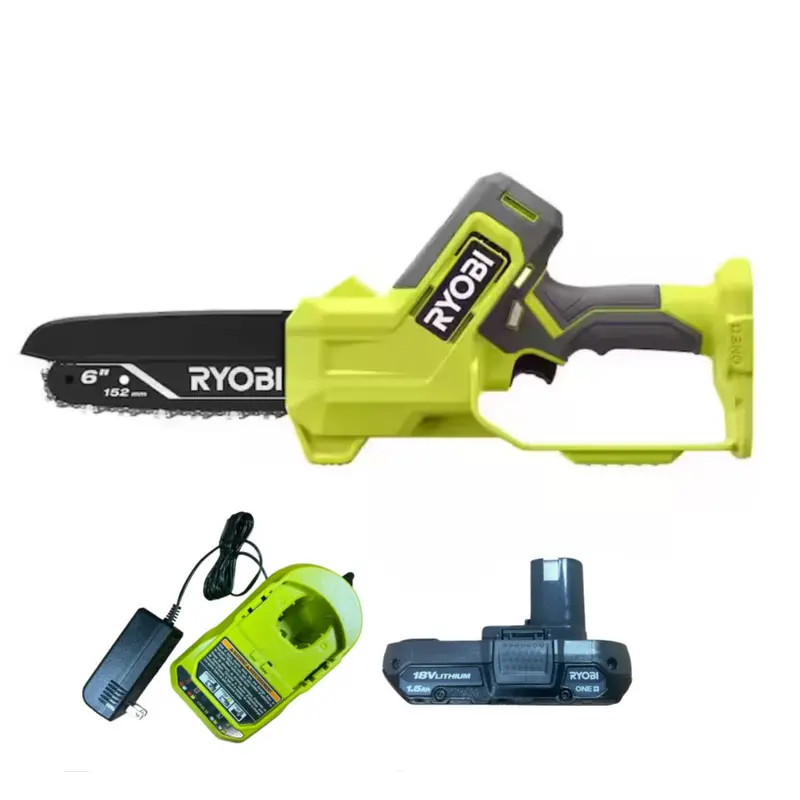 Ryobi One+ 18V 6-Inch Compact Pruning Chainsaw – Reconditioned Bundle With Battery & Charger 1