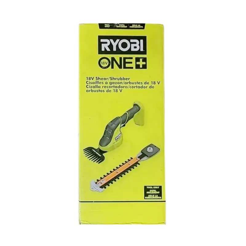 Ryobi One+ 18V Cordless Grass & Shrub Trimmer – Tool-Only 1