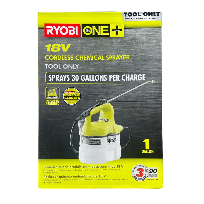 Ryobi One+ 18V Lithium-Ion Chemical Sprayer – Tool-Only Model 1