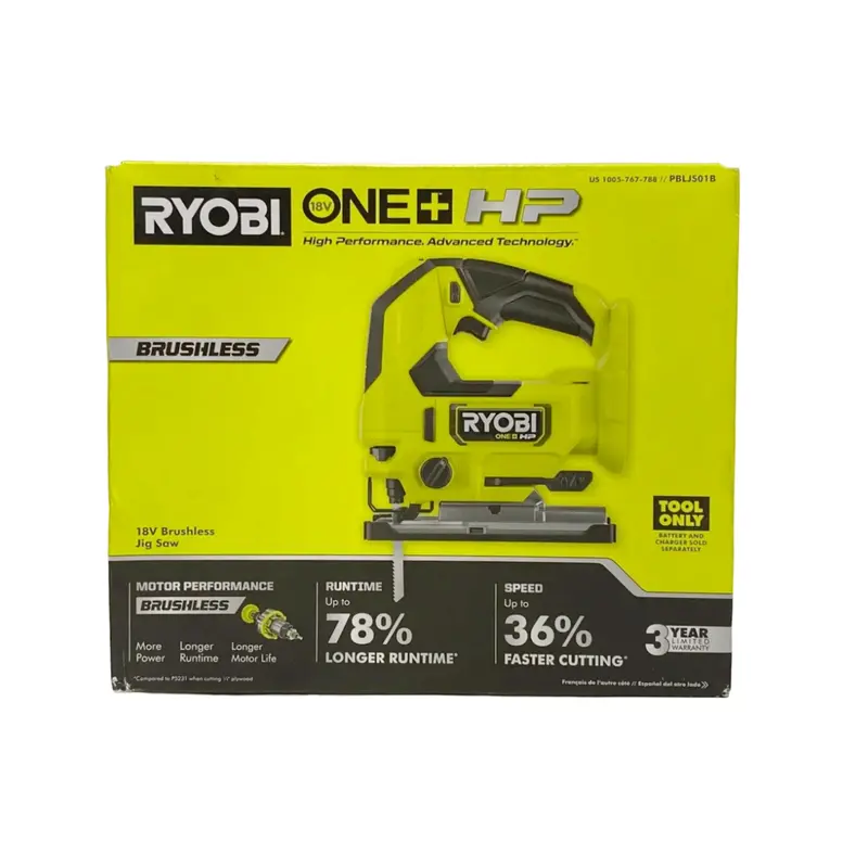 Ryobi One+ Hp 18V Brushless Cordless Jigsaw (Bare Tool) 1