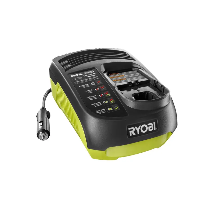 Ryobi One+ In-Car Dual-Chemistry Charger (12V Dc Input) 1