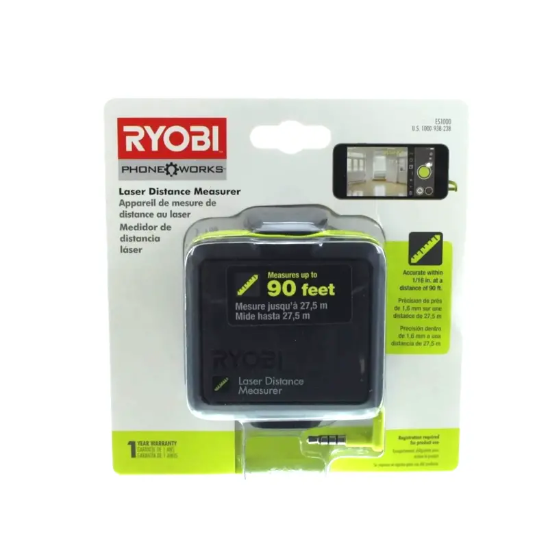 Ryobi Phone Works Bluetooth Laser Distance Meter 1
