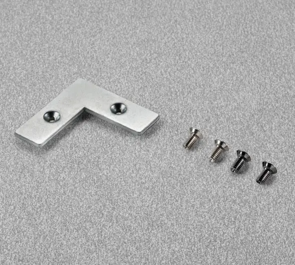 Salice Conecta Steel Corner Connectors For Aluminium Profiles – 4-Piece Pack 1