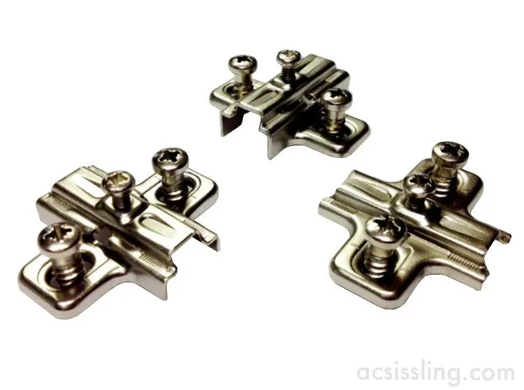 Salice Pressed Euro-Style Screw-On Mounting Plates (B2Vgh Series) 1