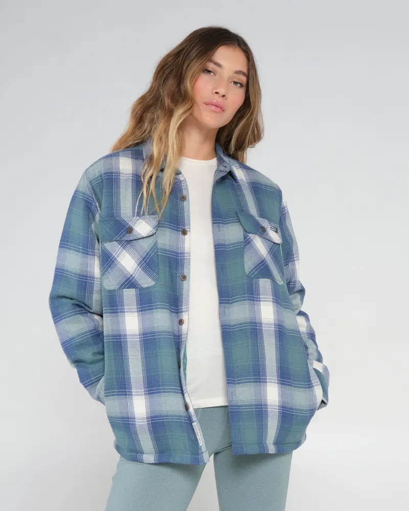 Salty Crew Chore Shacket – Workwear-Inspired Shacket With Utility Pockets 1