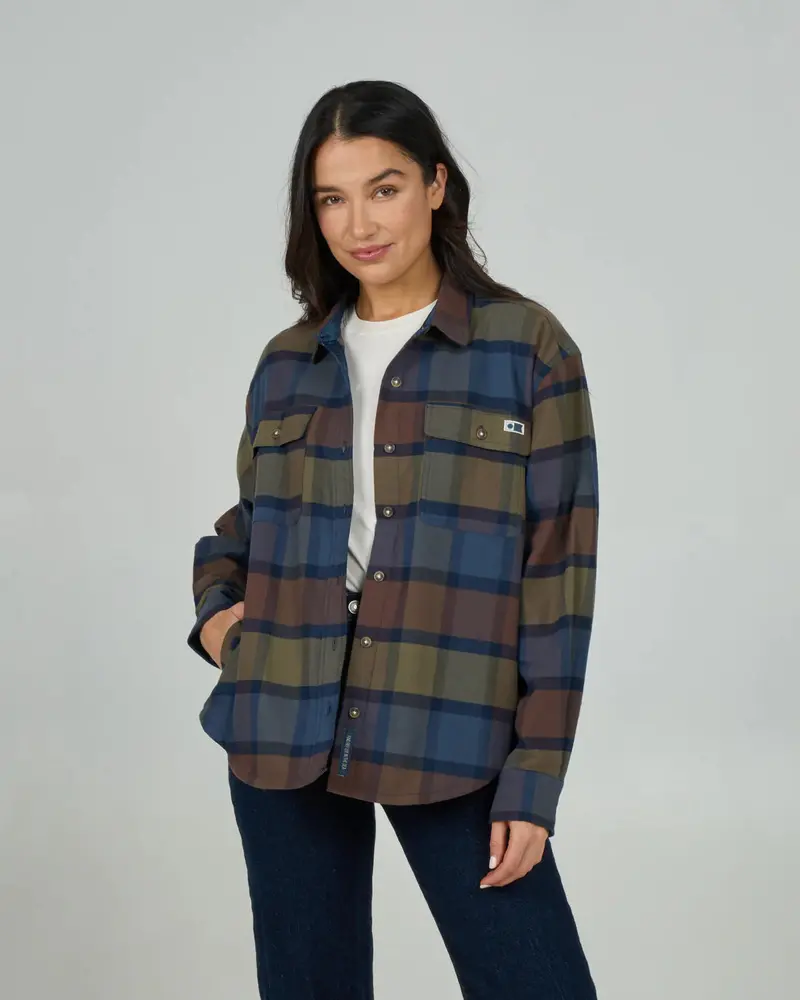 Salty Crew Fathom Lightweight Cotton Flannel Shirt 1