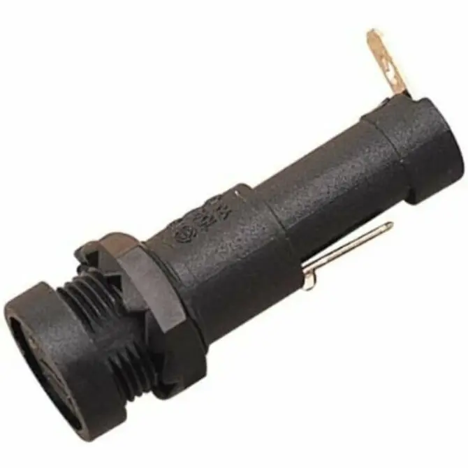 Sea Dog Agc Round Fuse Holder With Flush-Mount Cap And Spade Terminals 1