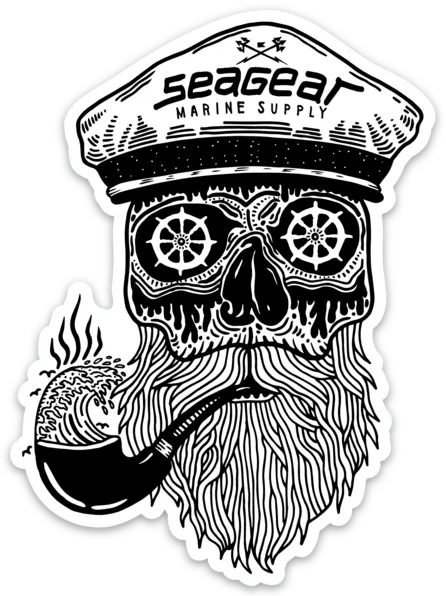 Sea Gear Captain Authority Decal – Premium Marine-Grade Adhesive Badge 1