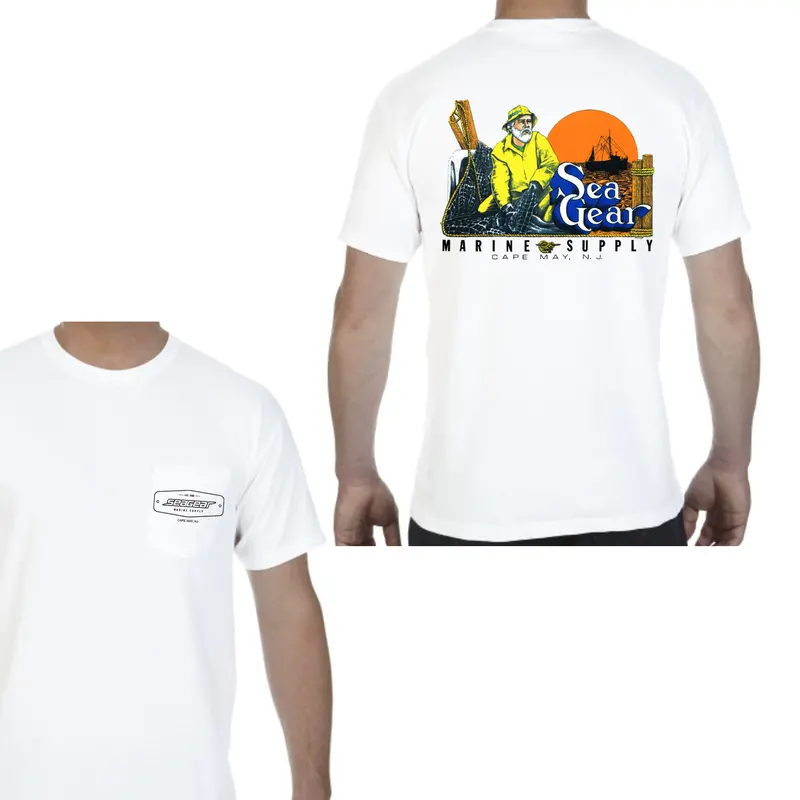 Sea Gear Old Man Vintage-Style Fishing Tee