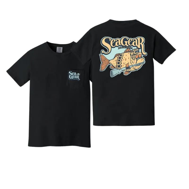 Sea Gear Salty Fish Men'S Short-Sleeve Sun-Blocking Shirt 1