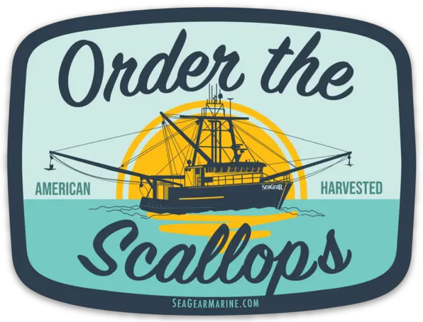 Sea Gear Scallops Magnetic Decor – Rustic Coastal Kitchen Or Boat Accessory 1