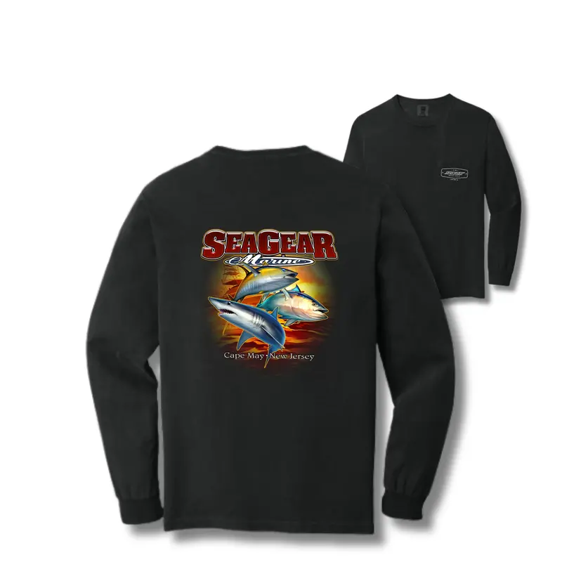 Sea Gear Three-Fish Long-Sleeve Tee For Men 1