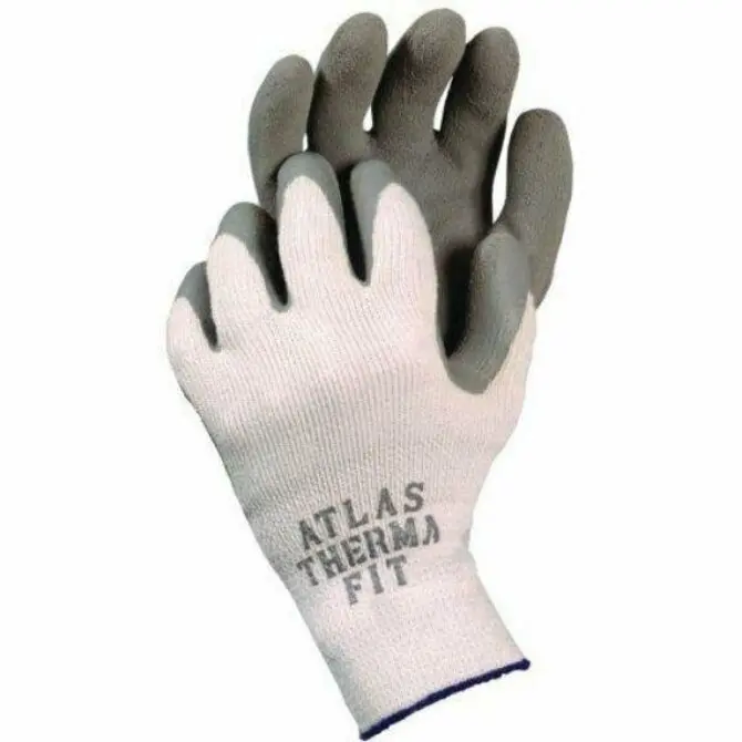 Showa Atlas 451 Thermal-Insulated Gloves – Gray/White Cold-Weather Work Gloves 1