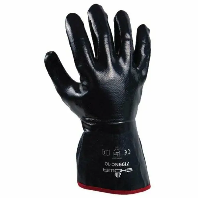 Showa Best Gloves Blue Scallop – Cut-Resistant, Flexible Work Glove (Size L) 1