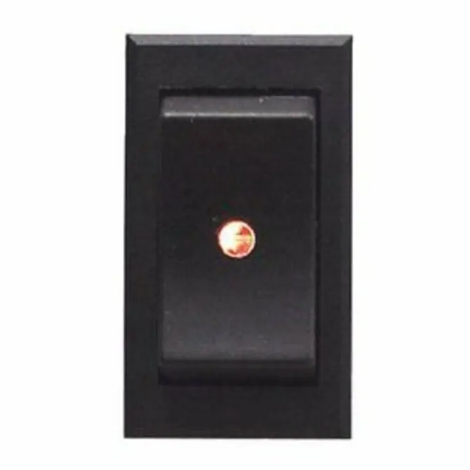Sierra Soft-Touch Rocker Switch – Black, Momentary Activation Spot Feature 1