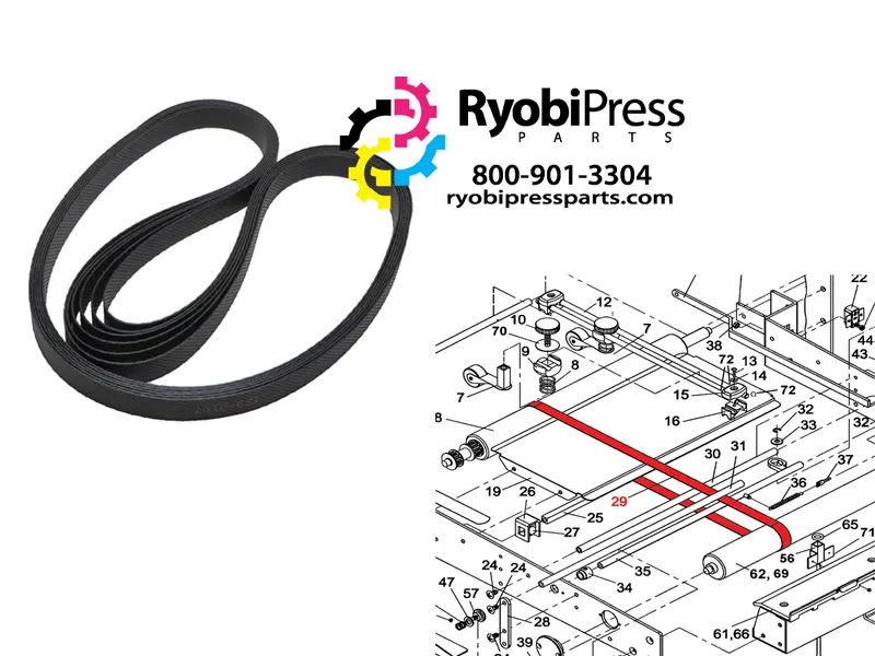 Single-Tape Conveyor Belt For Astro Feeders – Part 123-0107 1
