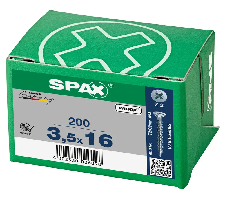 Spax 3.5 × 16Mm Countersunk Wood Screws – Ideal For Cabinet Hinge Installation 1