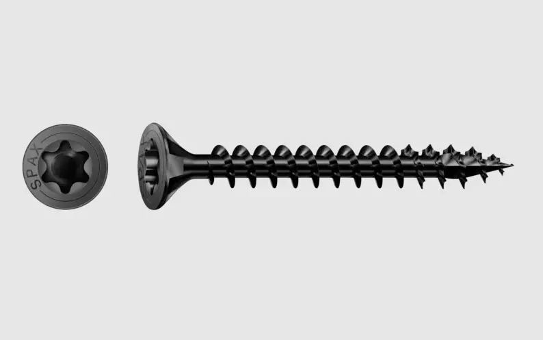 Spax Universal Black Torx Wood Screws – Self-Tapping Design 1