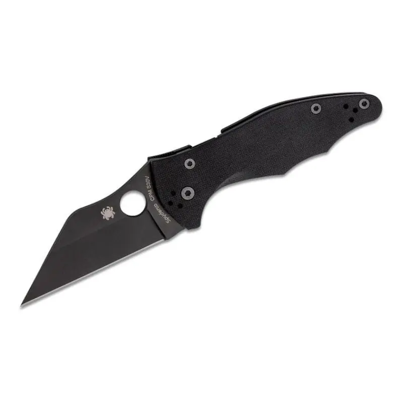 Spyderco Yojimbo 2 Folding Knife – 3.2" S30V Blade, Black G10 Handles 1