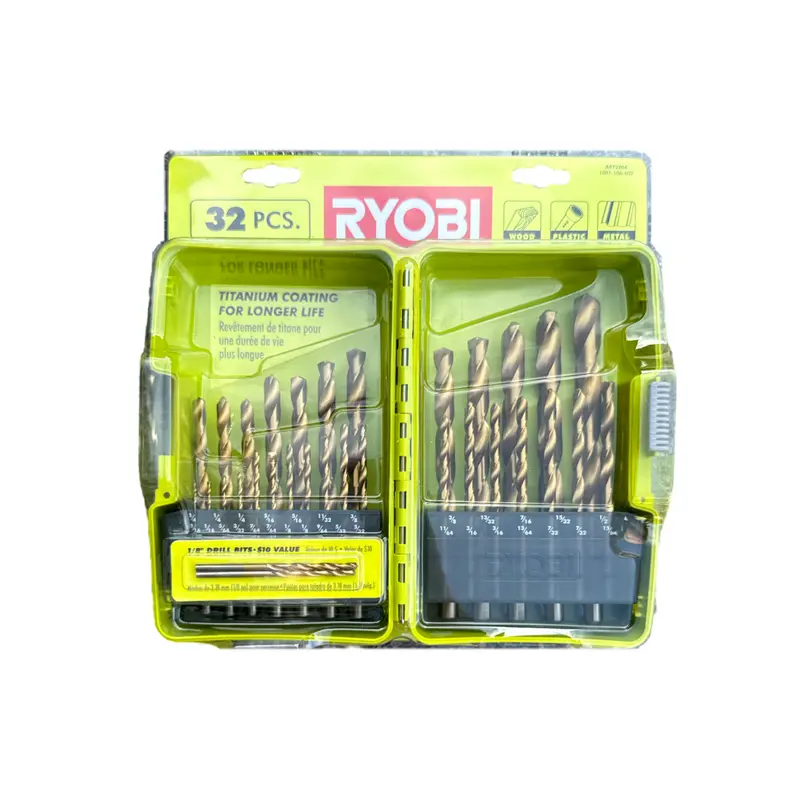 Titanium-Coated Drill Bit Set – 32-Piece, High-Performance (Clearance) 1