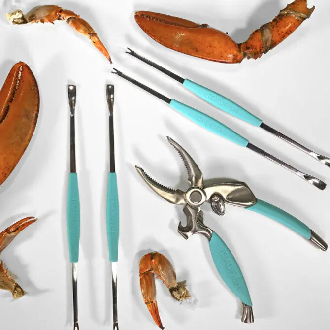 Toadfish Stainless Steel Crab And Lobster Forks 1