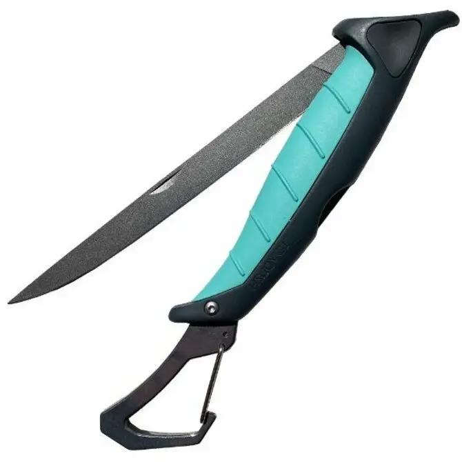 Toadfish Stowaway 7-Inch Folding Fillet Knife – Teal 1