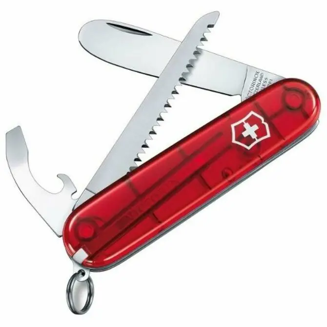 Victorinox My First Swiss Army Knife – Translucent Red 1