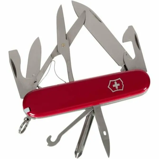 Victorinox Super Tinker Swiss Army Knife – Red Handle 1