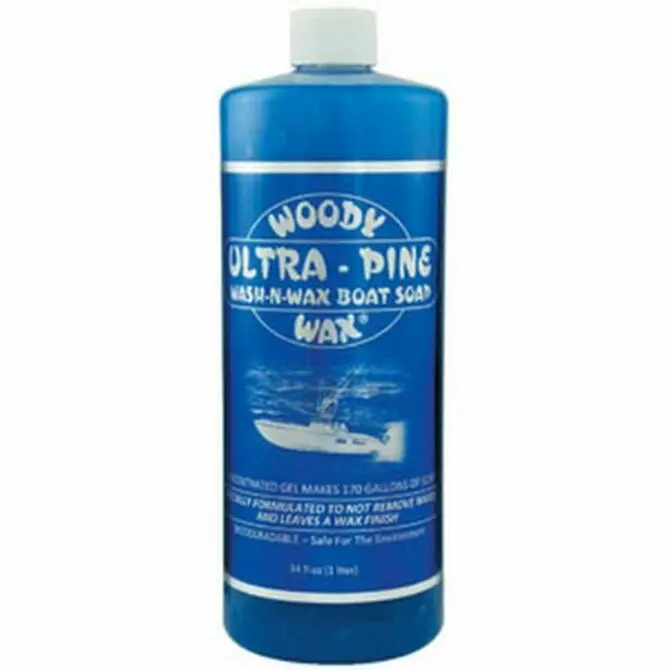 Woody Wax Ultra Pine Boat Soap – 34 Oz Biodegradable Cleanser 1