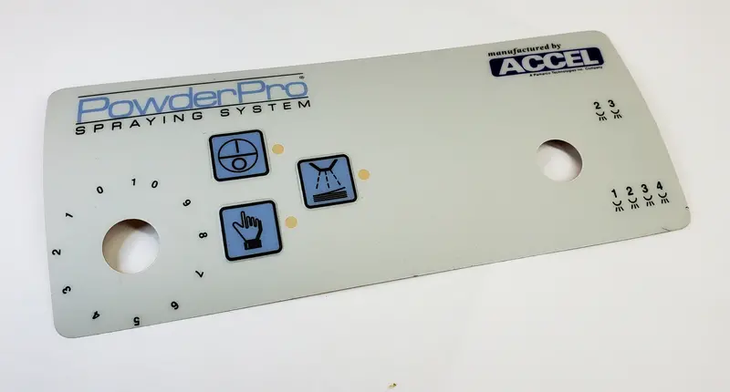X40-01027 Control Box Overlay Decal With Functional Labeling 1