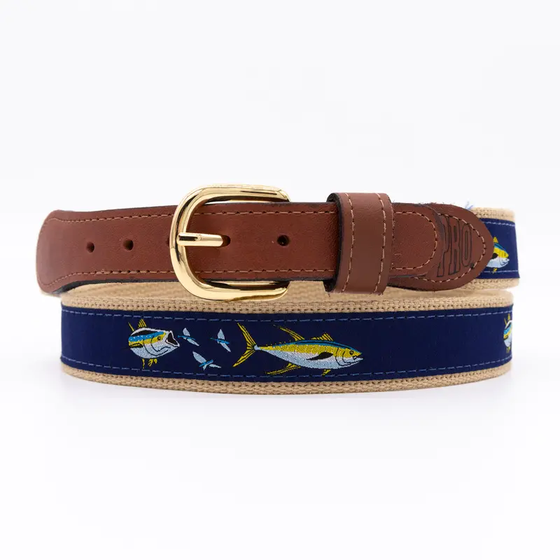 Zep Pro Navy Tuna Chase Belt – Durable Canvas & Leather Hybrid 1