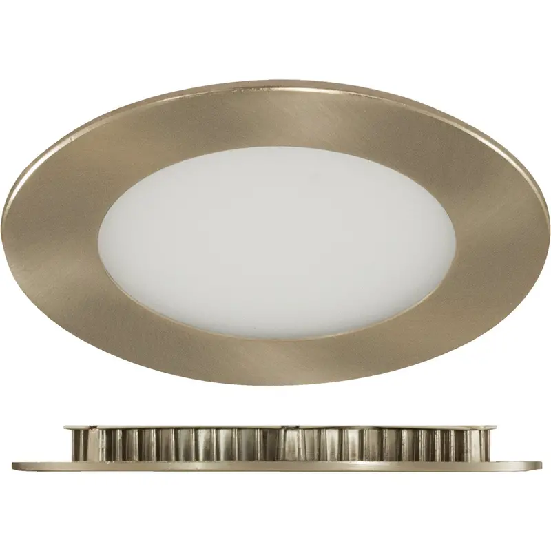 Liteline Trenz Thinled Recessed Lighting Kit – 4" Ic-Rated, Brushed Nickel, 650 Lumens, 4000K 1
